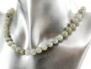 Labradorite strand - faceted spheres 8 mm green grey,...