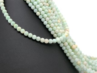 Green amazonite beads