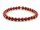 Shell pearls bracelet - 6 mm, cherry red /8668