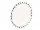 Shell pearls bracelet - 6 mm, silver grey /8618