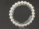 Shell pearls bracelet - 8 mm, white /8634