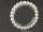 Shell pearls bracelet - 8 mm, white /8634