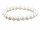 Shell pearls bracelet - 8 mm, white /8634