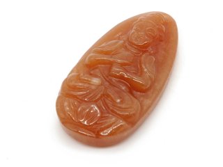 Gemstone shaped into a pendant