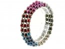 Culture pearl bracelet - width 16 mm, multicolor /R229