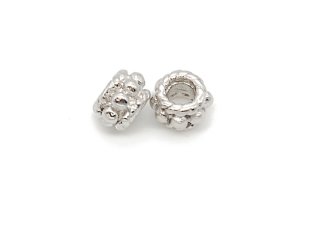 925-/silver beads - decorative pattern, 3x5 mm /2 pcs/pack