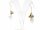 Ear pendants - culture and biwa pearls, smoky quartz, silver /8541