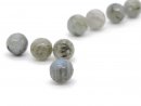 Four pierced labradorite beads