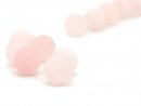 Pierced Pink Agate Beads