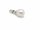Pendentif - perle de culture ovale, 7x8mm, blanc satiné /R242