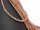pierced, pinkish-brown moonstone beads