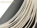 Cultured pearl strand - button shaped 3x5 mm white, length 39 cm /7122