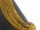 GOld-coloured, faceted, small hematite beads