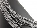 Cordon - Hématite, boules 2 mm argent, longueur...