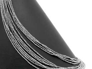 Boules brillantes en hématite grise
