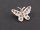 Pendentif en argent 925 - papillon 15x20mm, avec anneau /3169