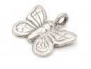 925er Silber Anh&auml;nger - Schmetterling 11x16 mm, mit...