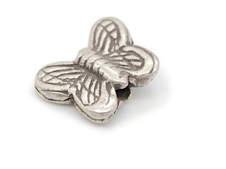 925 silver spacer bead - butterfly 8x11 mm, for threading /3120