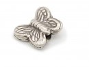 925 silver spacer bead - butterfly 8x11 mm, for threading...