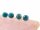 Apatit - facettierte Kugeln 5 mm meerblau, 4 Stk /4114s