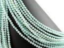 Faceted blue amazonite beads
