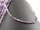 Amethyst Strang - facettierte Disk 4x6 mm violett weiß, Länge 38,5 cm /5609