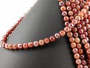 Fire Agate Beads Faceted Orange Red Gemstone Strand