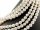 Culture pearl strand - baroque appr. 12 mm white, length 39 cm /7136