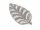 Silver pendant in leaf shape