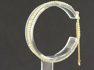 Feines Peridot Armband - facettiert 2 mm maigrün, gold /8853