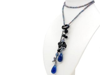Necklace made from gemstones and pearls