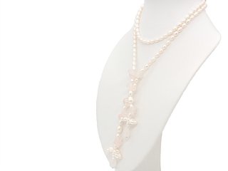 Necklace made from gemstones and pearls