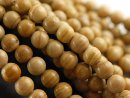 Jaspis Strang - Kugeln 8 mm sand und beige, Länge 38,5 cm /2242