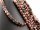Rhodonit Strang - Kugeln 8 mm rosa und schwarz, Länge 38,5 cm /2722