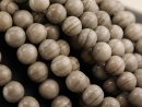 Jasper strand - spheres 8 mm grey patterned, length 38.5...