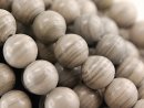 Jasper strand - spheres 10 mm grey patterned, length 39...