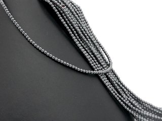 Boules brillantes en hématite grise