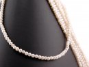 Cordon de perle de culture - baroque 5x6 mm blanc,...