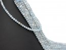 Perles daigue-marine percées bleu clair de grande...