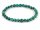 Bracelet - Agate, boules à facettes 6mm vert turquoise /8869