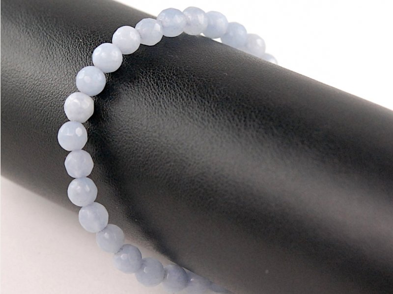 Lot De 20 Perles En Agate - Boules 6mm Bleu Turquoise - Pour Création De Bijoux