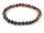 Agate bracelet - faceted spheres 6 mm coffee /8868