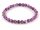 Agate bracelet - faceted spheres 6 mm violet patterned /8875