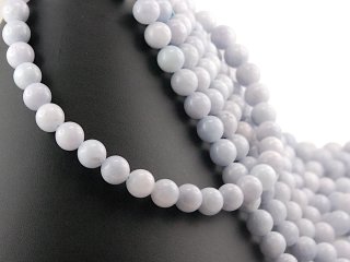 Light blue, pierced, large aquamarine beads