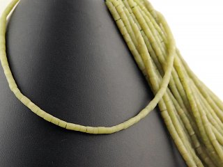 Cordon - Serpentine, tube 4mm vert mousse, longueur 40cm /6083