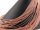Hematite strand - spheres 2 mm rose gold, length 40 cm /1122