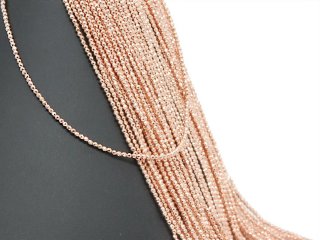 Durchbohrte, funkelnde, roségoldene Hämatit-Kugeln