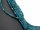 Pierced, faceted, blue apatite beads