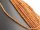 Cordon - Grenat, rondelles facettées 2x3mm ambre orange, longueur 38,5cm /1389