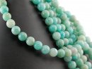 Green blue amazonite beads